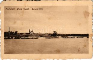 Komárom, Komárno; Duna részlet, kikötő / Danube riverside, port (fl)