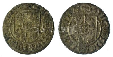Lengyel-Litván Nemzetközösség 1627. 3p / Póltorak (1/24 Tallér) Ag "III. Zsigmond" Bydgoszcz (2x: 1,00g és 1,13g) T:VF patina Polish-Lithuanian Commonwealth 1627. 3 Polker / Półtorak (1/24 Thaler) Ag "Sigismund III" Bydgoszcz (2x: 1,00g and 1,13g) C:VF patina Krause KM#41