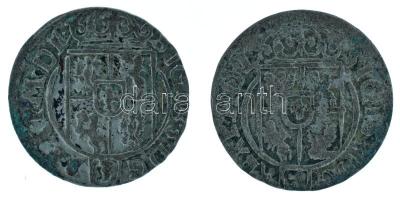 Lengyel-Litván Nemzetközösség 1622-1625. 3p / Póltorak (1/24 Tallér) Ag "III. Zsigmond" Bydgoszcz (2x: 1,24g, 1,02g) T:VF patina Polish-Lithuanian Commonwealth 1622-1625. 3 Polker / Półtorak (1/24 Thaler) Ag "Sigismund III" Bydgoszcz (2x: 1,24g, 1,02g) C:VF patina Krause KM#41