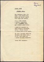 1969 Várnai Zseni (szül. Weisz Eugénia) (1890-1981) József Attila-díjas költő Végtelen, illetve Tópa...