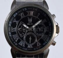 Königswerk férfi kvarc karóra, fém szíjjal, működik, d: 42 mm