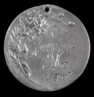 Jelzett (szignóval) ezüst (Ag) medál, nettó 7,7g