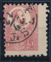 1871 Kőnyomat 5kr látványosan képbe fogazva