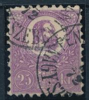 1871 Kőnyomat 25kr nagyon sötét színváltozatban, Ferchenbauer szignóval (min. 85.000)