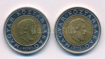 2002. 100Ft "Kossuth" (2x) mindkettő kapszulában T:AU,XF Adamo FOEM1