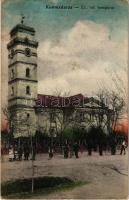 1912 Kunmadaras, Református templom. Szeghalmy János kiadása (ragasztónyom / glue marks)