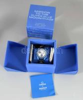 Omega X Swatch - Moonswatch - Mission to The super Blue Moon férfi karóra. Működik, leírással, díszdobozban.