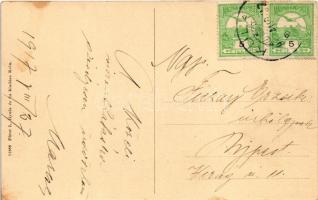 1917 Kúla, Bács-Kula, Kula; Ferenc József tér, Jurszik János, Kovács J. L. üzlete. Fürst L. Gyula és...