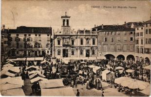 Udine, Piazza del Mercato Nuovo / market, church (fa)