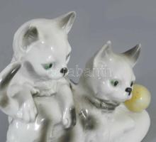 Grafenthal kutyapár figura, jelzett, hibátlan, m: 10 cm