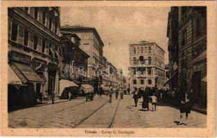 Trieste, Trieszt; Corso G. Garibaldi, Calzaturificio Bustese / street view, shops