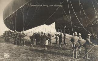 Moored balloon taking off photo (EK)