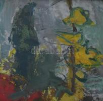 Sarkantyu Simon (1921-1989): Csendélet. Olaj, farost. Jelzett. Hátoldalán Képcsarnok Vállalat címkéj...