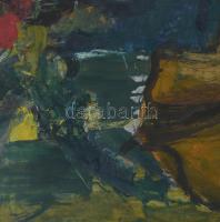 Sarkantyu Simon (1921-1989): Csendélet. Olaj, farost. Jelzett. Hátoldalán Képcsarnok Vállalat címkéj...