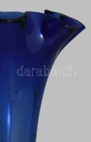 San Mignel spanyol fodros váza, jelzett, hibátlan, m: 17 cm