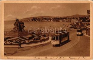 Genova, Genoa; Quarto, Monumento ai Mille, panorama / monument, trams