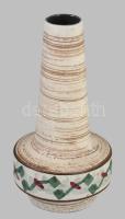 Retro német kerámia váza, jelzett, hibátlan, m: 23 cm