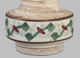 Retro német kerámia váza, jelzett, hibátlan, m: 23 cm