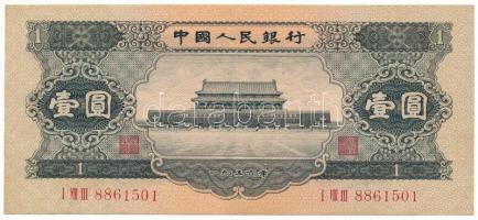 Kína 1956. 1Y "I VIII III 8861501" T:XF,VF China 1956. 1 Yuan "I VIII III 8861501" C:XF,VF Krause 871.
