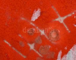 Retro iparművész váza, jelzés nélkül, hibátlan, m: 22 cm