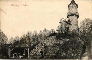 1910 Kőszeg, Ó-ház, Óház kilátó. Róth Jenő kiadása (EB)