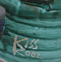 Kiss Roóz Ilona: Játszó gyermekek. Jelzett, minimális mázkopással, m: 36 cm /// Ilona Kiss Roóz: Pla...