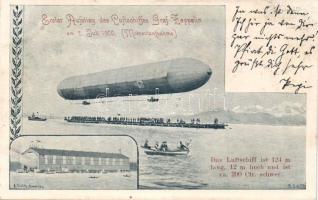 The first departure of a Graf Zeppelin in 1900