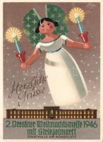 Christmas mass in Dresden 1946