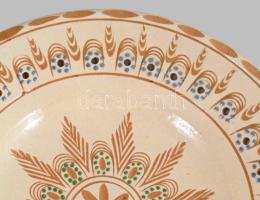 2 darab iparművész falitál, közte Ferenc Óbánya, d: 28 cm