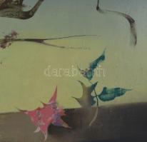 Szekeres Emil (1934-2019): Csendélet madárral. Olaj, farost. Jelzett. Hátoldalán autográf felirattal...