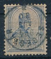 1900 Turul 2K "d" számvízjelállás (85.000) (törött, foghiba / folded, missing perf.)