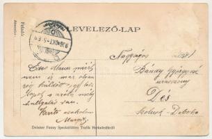 1906 Herkulesfürdő, Baile Herculane; vasútállomás. Deixner Fanny kiadása / Bahnstation / railway sta...