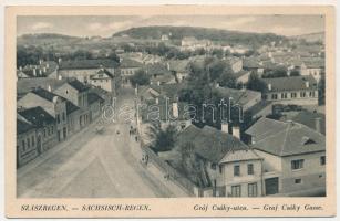1941 Szászrégen, Sächsisch-Regen, Reghin; Gróf Csáky utca. Ernst Philippi / street view