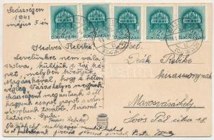 1941 Szászrégen, Sächsisch-Regen, Reghin; Gróf Csáky utca. Ernst Philippi / street view