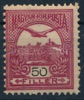 1904 Turul 50f sötétborvörös, "b" számvízjelállás (64.000)