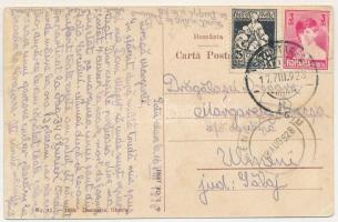 1928 Szatmárnémeti, Szatmár, Satu Mare; Piata I. Bratianu / I. Bratianu tér, üzletek, piac / square,...