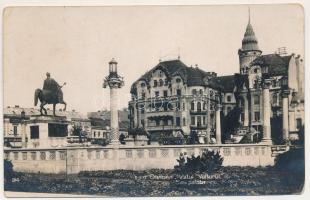 1932 Nagyvárad, Oradea; Palatul Vulturul / Sas palota, Schwartz üzlete, cipőgyár / palace, shops, shoe factory. photo (fl)