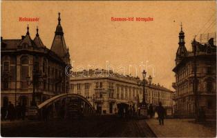 1916 Kolozsvár, Cluj; Szamos híd környéke. 26. (W.L. ?) / Somes bridge