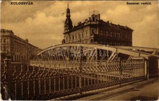 1908 Kolozsvár, Cluj; Szamosi vashíd. W.L. 13. / Somes iron bridge (EB)