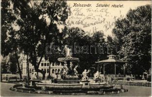 1917 Kolozsvár, Cluj; Sétatéri részlet / promenade (EK)