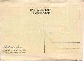 Kolozsvár, Cluj; Alverna homlokzata a kert felől. Emlék Alvernáról 1931. augusztus / Franciscan mona...