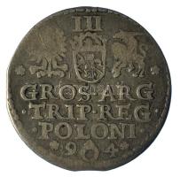 Lengyel-Litván Nemzetközösség 1594. 3gr Ag "III. Zsigmond" Malbork (2,14g) T:VF
Polish-Li...