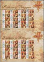 2004 Karácsony 3 különféle prómóciós teljes ív sorszámmal és 3 sorszám nélkül (72.000) / Mi 4956-496...