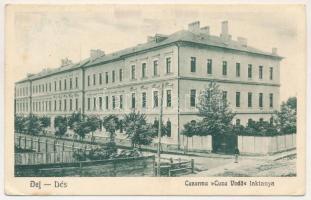 1940 Dés, Dej; Cazarma "Cuza Voda" / "Cuza Voda" laktanya. Medgyesi Lajos kiadása / military barracks + "1940 Szamosújvár visszatért" So. Stpl. (EK)