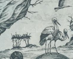 Budai Tibor (1946-): Meditáció 2. Rézkarc, papír, jelzett, üvegezett fakeretben, 19×12,5 cm