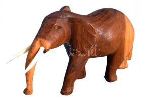 3 darab afrikai faragott szobor, m: 28 cm alatt