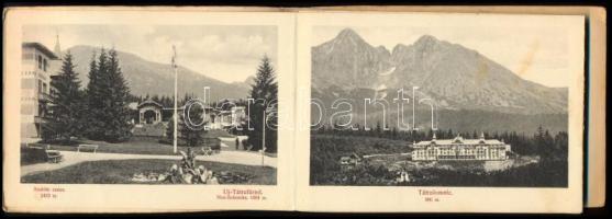 ca 1900 Hohe-Tatra / Magas-Tátra, 12 képet tartalmazó leporelló, kiadja: Divald Károly, Budapest, Ge...