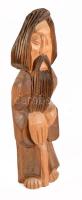 Szent József. Erdélyi faragott fa szobor, m: 29 cm