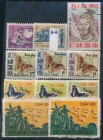 Dél-Vietnam 9 klf jobb bélyeg, közte komplett sor (Mi EUR 271,-)