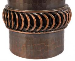 Zsűrizett iparművész váza, hibátlan, m: 27 cm